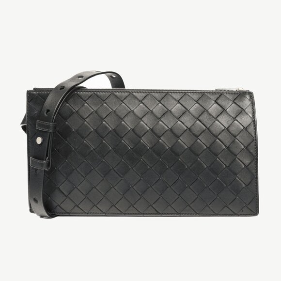 Bottega Veneta Black Nappa Intrecciato Belt Bag - Picture 1 of 12